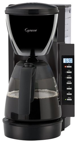 Capresso - 10-Cup Coffeemaker - Black/Silver