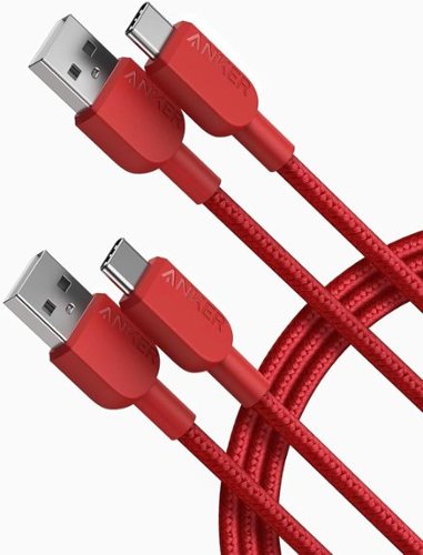 Anker - USB A to USB C Cable, Charger Cord (2 Pack, 6FT) - Red-Front_Standard 