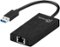 j5create - USB 3.0 Gigabit Ethernet and 3-Port Hub - Black-Angle_Standard