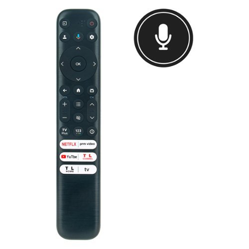 VINABTY - New Voice Replaced Remote Control RC813 FMB1 Fits for TCL RC902V Class S5 UHD 4K LED Smart TV 55Q750G 43Q750G 65QM850G - Black-Front_Standard 