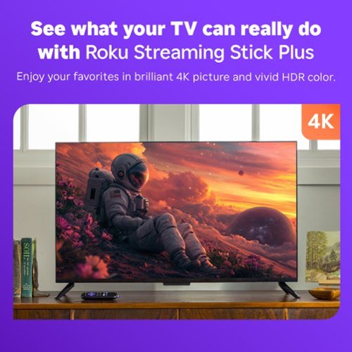 Roku Streaming Stick Plus 2025 - 4K & HDR Streaming Device for TV with Voice Remote - Black GLOBAL SHIPPING