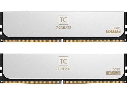 白色 DDR5 32GB (16✕2 GB) 6400MHz T-CREATE TEAMGROUP T-Create Expert Overclocking 10L CL32 DDR5 48GB Kit (2 x