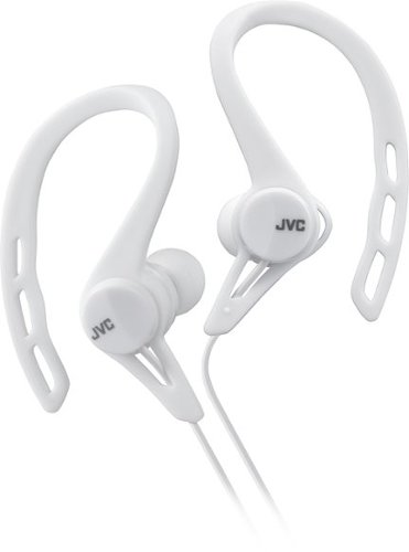  JVC - Wired Ear Clip-On Earbud Headphones - White
