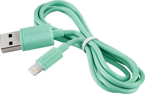  Insignia™ - 3' Lightning-to-USB Type A Charge-and-Sync Cable - Sea Green