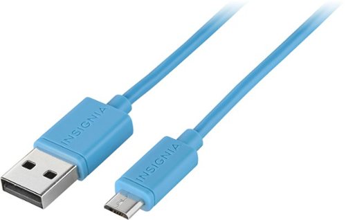  Insignia™ - 3' Micro USB-to-USB Type A Charge-and-Sync Cable - Horizon Blue