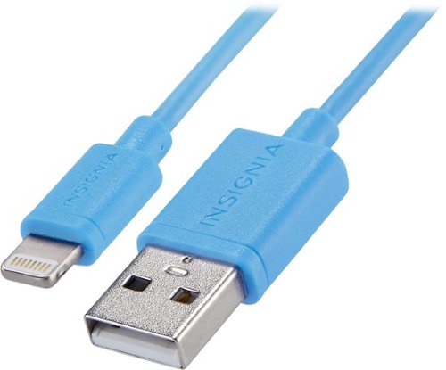  Insignia™ - Apple MFi Certified 3' Lightning-to-USB Type A Charge-and-Sync Cable - Horizon Blue