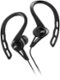 JVC - Wired Ear Clip-On Earbud Headphones - Black-Front_Standard