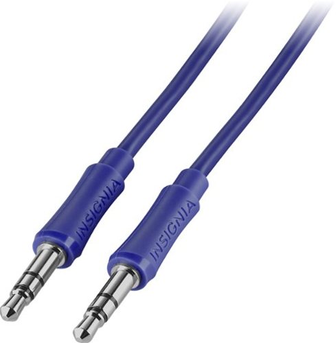  Insignia™ - 3' 3.5mm-to-3.5mm Stereo Audio Cable - Cobalt Blue