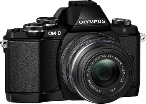  Olympus - OM-D E-M10 Mirrorless Camera with 14-42mm Lens - Black
