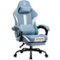 GTPlayer - Gaming Chair Breathable Fabric Ergonomic Computer Desk Chair - Blue-Front_Standard
