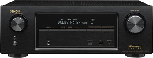  Denon - In-Command 1225W 7.2-Ch. 4K Ultra HD and 3D Pass-Through A/V Home Theater Receiver - Black