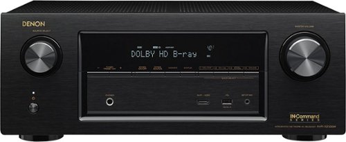  Denon - In-Command 1295W 7.2-Ch. 4K Ultra HD and 3D Pass-Through A/V Home Theater Receiver - Black