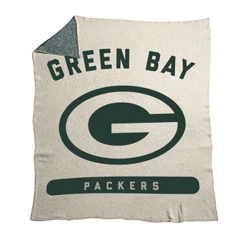 Logo Brands - Green Bay Packers 50" x 60" Luxe Dreams Throw Blanket - Oatmeal-Front_Standard 