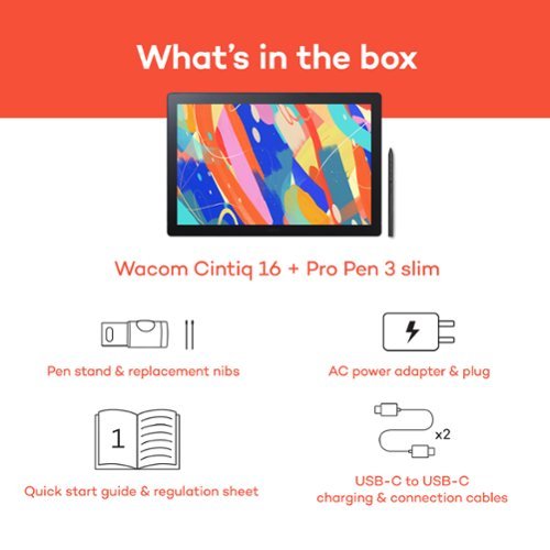 Wacom Cintiq 16 Drawing Tablet - Black BUY ONLINE