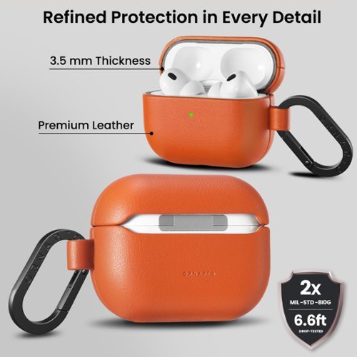 Ornarto Compatible with AirPods Pro 3 Case, Full Protective Vegan