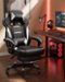 GTPlayer - Gaming Chair with Footrest Big and Tall Racing Style Computer Chair - White-Front_Standard