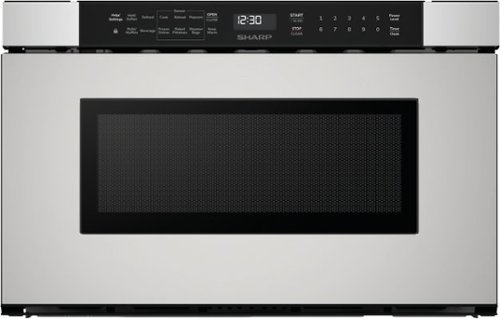 Sharp - 24-inch Built-In Microwave Drawer Oven - Stainless Steel-Front_Standard 