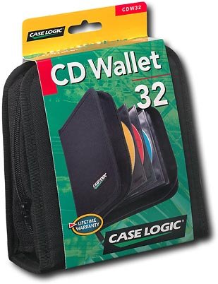  Case Logic - 32 Capacity CD Wallet - Black