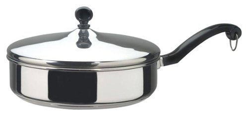  Farberware Classic Series Stainless Steel Sauté Pan with Lid, 2.75-Quart, Silver - Stainless Steel