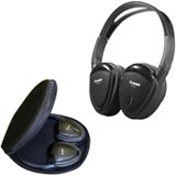Power Acoustik - Hp-12S 2-Channel IR Wireless Headphones - Black-Front_Standard 