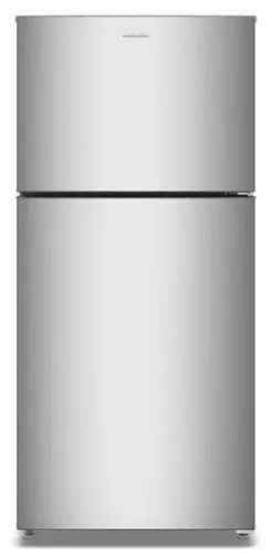 Front. Amana - 30 in. Wide 19 cu. ft.Garage Ready Top-Freezer Refrigerator and - Fingerprint-Resistant Stainless Finish.