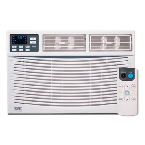 Black+Decker - Window Air Conditioner 14000 BTU, AC Window Unit Cools Up to 700 Square Feet - White-Front_Standard 