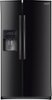 Samsung - 24.5 Cu. Ft. Side-by-Side Refrigerator with Thru-the-Door Ice and Water - Black-Front_Standard