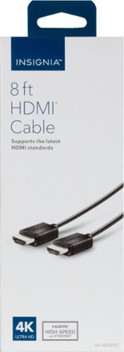 Insignia™ 8' 4K Ultra HD HDMI Cable - Black WORLDWIDE DELIVERY