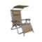 Bliss - Gravity Free Beach Chair w/ Pillow & Canopy - Taupe-Front_Standard