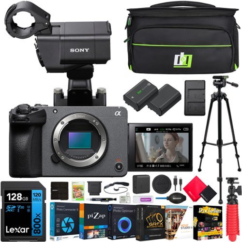Sony - Cinema Line FX30 Super 35 Camera Body Kit + XLR Top Handle Unit Filmmaker Bundle-Front_Standard 