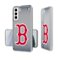 Keyscaper - MLB - Boston Red Sox - Linen Logo Galaxy Clear Case - S24 - Multicolor-Front_Standard