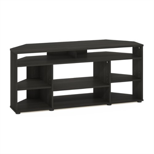 Furinno - Jensen Corner TV Stand TV up to 55 Inches - Espresso-Front_Standard 