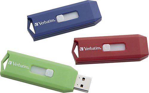  Verbatim - Store 'n' Go 4GB USB Flash Drive (3-Pack) - Multi