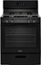 Whirlpool - 5.1 Cu. Ft. Freestanding Gas Range - Black-Front_Standard