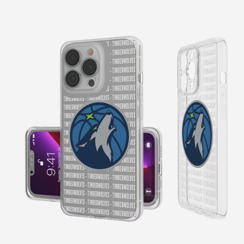 Keyscaper - NBA - Minnesota Timberwolves iPhone Clear Text Backdrop Design Case - 13 mini - Multicolor-Front_Standard 
