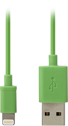  Dynex™ - 3' Charge/Sync Cable with Lightning Connector - Green