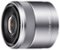 Sony - 30mm f/3.5 Macro Lens for Most NEX Compact System Cameras - Silver-Front_Standard 