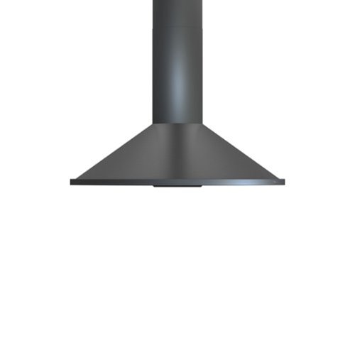 Zephyr - 30 inches - Convertible - Wall Range Hood - Black Stainless Steel-Front_Standard 