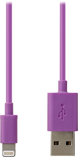  Dynex™ - 3' Charge/Sync Cable with Lightning Connector - Orchid