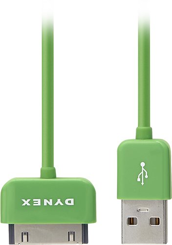  Dynex™ - Apple MFi Certified 3' Apple® 30-Pin Cable - Green