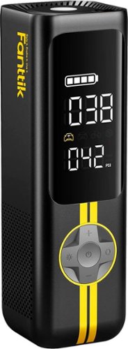 Fanttik - Powerful Portable Air Compressor & Tire Inflator with Power Bank for MPV, Car, E-Bike, Motorcycle - Black
