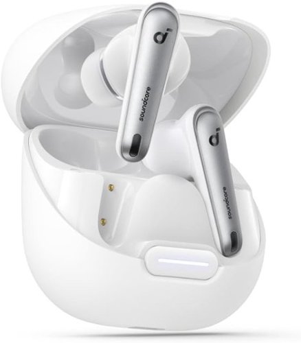 Soundcore - by Anker Liberty 4 NC Noise Canceling True Wireless Earbud Headphones - White - Clear White-Front_Standard 