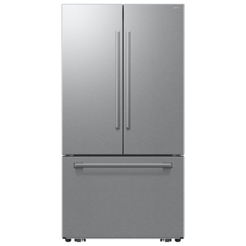  Samsung - Bespoke AI 30 cu. ft. 3-Door French Door Refrigerator with Zero Clearance Fit &amp; In-Door Tall Water Dispenser - Stainless Steel