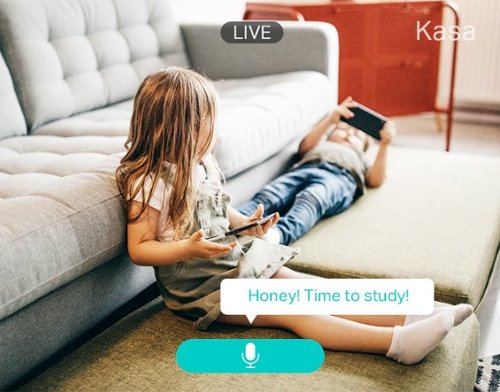 TP-Link Kasa Smart 2K HD Indoor Home Security Camera, Motion Detection, Two-Way Audio, Night Vision, SD Card Storage - Black/White SHOP ONLINE