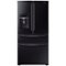 Samsung - 24.7 Cu. Ft. 33-inch 4-Door Refrigerator with Counter-Height FlexZone™ Drawer - Black-Front_Standard