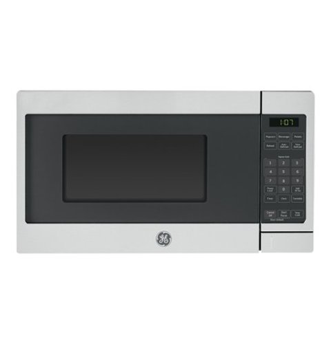 GE - 0.7 Cu. Ft. Countertop Microwave with Convenience Cooking Controls - Stainless Steel-Front_Standard