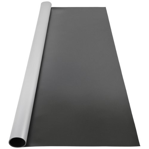 VEVOR - Dance Floor, 6.6x3.9ft Dance Floor Roll, 0.06in Thick PVC Vinyl Dance Floor, Black/Grey Reversible Portable Dance Floor - Grey;Black-Front_Standard 