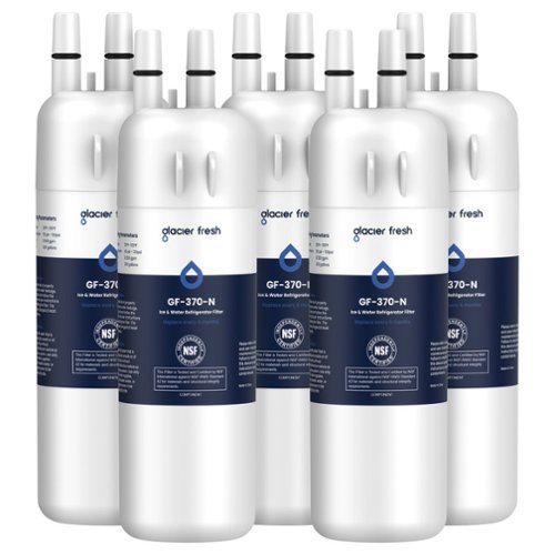 GLACIER FRESH - EDR1RXD1 Refrigerator Water Filter Compatible with W10295370A, WHR1RXD1, 5 Pack-Front_Standard 