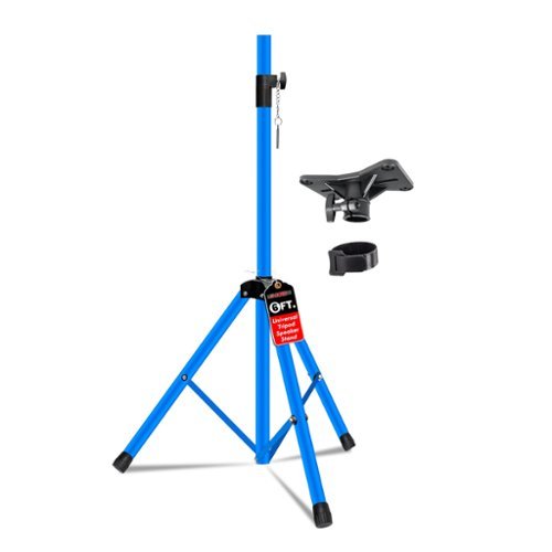 5 CORE - Speaker Stand Adjustable PA DJ Tripod Studio Monitor Stands w 35mm Insert-SS ECO 1PK SKY BLU WoB - Sky Blue-Front_Standard 