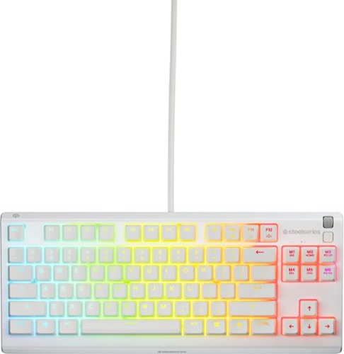 SteelSeries Apex 3 TKL Wired Membrane Whisper Quiet Switch Gaming Keyboard 8 zone RGB Backlighting - White WHERE TO BUY